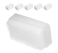 FRCOLOR Lot de 6 Brosses de Bain Doubles Faces en Éponge Douce Blanche, Brosse Sensorielle pour Bébé et Garçon et Filles, pour Stimulation Tactile et Lavage des Mains en Douceur