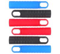 FRCOLOR Lot de 6 Embouts de Rechange Antidérapants pour Manches de Balai 25 Mm, Housses en Plastique Robustes avec Crochet Suspendre, Accessoires de Remplacement pour Balai et