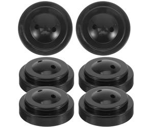 FRCOLOR Lot de 6 Mini Supports de Drapeaux Noirs en Plastique Pratiques pour Table, pour Afficher Petits Drapeaux et Créer Une Ambiance Festive