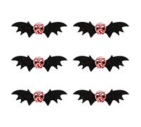 FRCOLOR Lot De 6 Petites Pinces À Cheveux En Forme De Chauve-Souris Pour Sèche-Cheveux Guirlandes De Chauve-Souris Pour Animaux De Compagnie Épingles À Cheveux Fantômes Pour