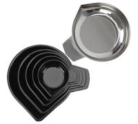 FRCOLOR Lot de 6 Plateaux de Pesée en Acier Inoxydable Anti-rouille pour Balances Électroniques, Surface Lisse, Ouverture Pointue, pour Pesée Cuisine, Bijoux et Poudres, Accessoires