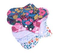 FRCOLOR Lot De 6 Serviettes Hygiéniques Lavables Réutilisables Super Absorbantes En Tissu Non Tissé Respirant Pour Post-partum Usage Quotidien Féminine Écologique