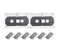 FRCOLOR Lot de 8 Cassettes Audio enregistrables, 30 Min et 60 Min, avec | Carte de vœux sur cassette audio enregistrable, pour mémo vocal, cassette de test audio professionnelle, boîtiers de en
