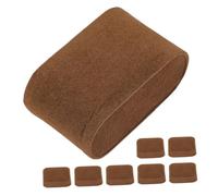 FRCOLOR Lot De 8 Coussins De Présentation pour Montres Bijoux Bracelets Flanelle Café