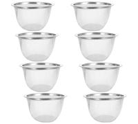 FRCOLOR Lot de 8 Filtres à Thé en Acier Inoxydable Passoires Métalliques pour Théière Infuseurs à Thé Diamètre 7,6 Cm X Hauteur 5 Cm Panier Infuseur et Herbes Usage Maison Cuisine