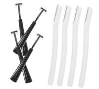 FRCOLOR Lot De 8 Sets De Rasoirs à Sourcils Portables, Taille Compacte, Lame De Précision, Pour Femmes, Épilation Du Visage Sourcils, Outil Dermaplane Léger, Usage Personnel Et Professionnel