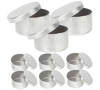 FRCOLOR Lot De 9 Boîtes Rondes Déchantillonnage De Sol Avec Couvercles Pour Petits Récipients Pots Déchantillonnage Pour Sol Contenants Cosmétiques Pour Le Stockage Du Sol
