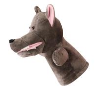 FRCOLOR Loup Peluche à Main Animale Interactive pour Conte et Jeu de Rôle Créatif Peluche pour Garçon Fille et Adultes