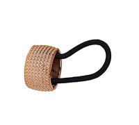 FRCOLOR manchette queue de cheval hairpin hair clip hair bow hair pin accessoires de cheveux pour filles élastiques à cheveux dorés bande de cheveux accessoires de cheveux de mode Golden