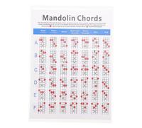 FRCOLOR Mandolin Fretboard Note Chart Coated Paper Lightweight Practical Mandolin Accessory For Beginners Players Teachers