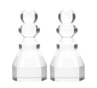 FRCOLOR Marqueur de Roulette Acrylique Transparent 2pcs Compatible Facile à Nettoyer Accessoire Élégant pour Tables de Poker et Jeux de Roulette