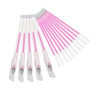 FRCOLOR Marqueurs de Tatouage Étanches 15 Pièces Stylo de Positionnement pour Sourcils et Lèvres Peau Blanche Professionnel Usage Esthétique Pochoir Tatouage Précis Kit Recharges Rose