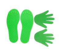FRCOLOR Marqueurs Sensoriels pour Formation Sensorielle en Maternelle, 4 Pièces Pvc Vert Clair, Repères au Sol Tactiles pour Garçon et Filles et Adultes, Tapis de Sol Éducatif