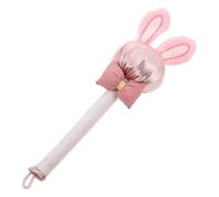 FRCOLOR Marteau de Massage Manuel en Armoise Forme Lapin 26 Cm à Long Manche pour Dos, Cou et Épaules Outil de Massage du Dos Portable pour Bien-domicile et Relaxation Musculaire