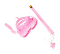 FRCOLOR Masque de Plongée Garçon et Filles Tuba Rose, Confortable et Étanche, Matériel Abs et Silicone, Équipement de Plongée sous-Marine Portable pour Garçon et Filles