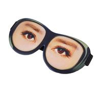 FRCOLOR Masque de Sommeil 3d Imprimé Yeux en Fibre Laitière Sangle Ajustable, Protection Lumière pour Dormir la Maison, en Voyage Plein Air