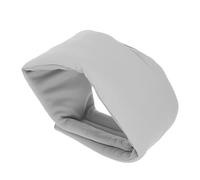 FRCOLOR Masque de Sommeil en Soie Glacée Ultra-douce Cache-oreilles Ajustable, Masque Occultant Anti-lumière et Antibruit, Bandeau Confortable pour Voyage, Sieste et Nuit - Couleur Nuage