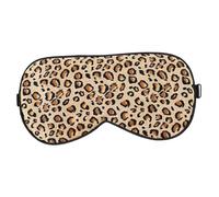 FRCOLOR Masque de Sommeil Soie Ajustable Motif Léopard Occultant Doux pour Relaxation et Voyage Fatigue Oculaire et Améliore Qualité de Sommeil