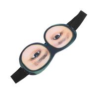 FRCOLOR Masque de Sommeil Stéréoscopique avec Lunettes Motif Homme Confortable et Ajustable pour Voyages et Maison