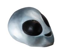 FRCOLOR Masque Intégral Extraterrestre pour Halloween, Accessoire Photo Effrayant, Couvre-chef Complet pour Fête, Costume Dj Spatial, Usage Intérieur et Extérieur, Déguisement Jeu de Rôle