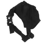 FRCOLOR Masque Oculaire Apaisant en Nylon pour Chien, Protection Solaire, Soulagement du Mal des Transports en Voyage pour Animaux de Compagnie, Taille M, Noir