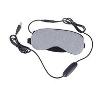 FRCOLOR Masque pour Yeux USB Vapeur Chaud et Froid Masque Gel Froid Chaud Unisexe pour Sommeil Cache-œil Occultant avec Fonction Arrêt Automatique Bureau Voyage Maison Gris sans Parfum