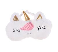 FRCOLOR Masque Yeux Licorne en Peluche Ajustable Sommeil Design pour Adultes et Garçon et Filles
