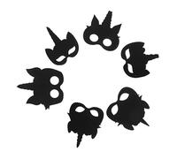 FRCOLOR Masques Licorne à Gratter pour Kit DIY avec Modèles Colorés Accessoires Créatifs pour Fêtes et Halloween Papier à Gratter pour Activités Manuelles Enfantines