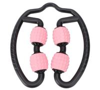 FRCOLOR Massage Roller Musculaire Multi-usage Doux de Massage pour Relaxation des Muscles et Auto-massage Équipement de Fitness Yoga pour Hommes et Femmes Rose Sakura