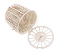 FRCOLOR Matériau de Nidification Naturel en Jute et Coton Souple Coussin de Nidification Respirant pour Petits Oiseaux Accessoire Remplaçable pour Cage à Oiseaux et Literie D’ornithologie