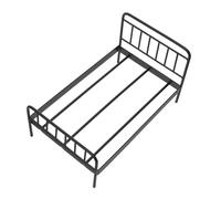 FRCOLOR Meubles Miniatures Lit De Maison De Poupée Miniature Lits Superposés De Maison De Poupée Berceau De Bébé Mini Modèle De Meubles Fer Noir