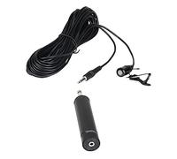 FRCOLOR Microphone Filaire Condensateur Lavalier pour Performance Microphone Cravate Professionnel Métal de Bruit et Portable
