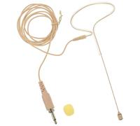 FRCOLOR Microphone sans Fil Oreillette Léger Ajustement Réglable, Micro 3,5mm en Mousse et Métal pour Conférences et Prise de Parole en Public