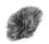 FRCOLOR Microphone Wind Muff Fourrure Artificielle Souple Housse Anti-vent et Protection Salive Adaptée à Usage Intérieur et Extérieur Bonnettes Microphone Noir et Blanc