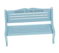 FRCOLOR Mini Banc Bois Décoratif pour Maison de Poupée Accessoire Miniature pour Décoration et Éducation Modèle Créatif et Unique