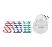 FRCOLOR Mini Bingo Machine Portable with Electric Shake Lucky Ball Compact Lottery Game Set for Family Fun Party Favors and Holiday Entertainment