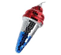 FRCOLOR Mini Boules à Facettes de Crème Glacée en Plastique Effet Boule Disco pour Décoration Suspendue Lors de Mariages et Événements Festifs