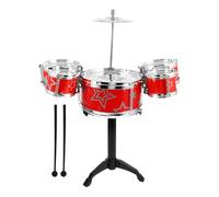 FRCOLOR Mini Kit de Batterie Jazz pour Tout Petits Percussion Sûr Plastique Sons Variés pour Garçon Fille Ensemble pour Débutants