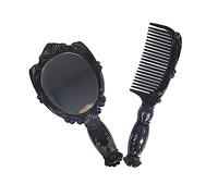 FRCOLOR Mini Miroir Peigne Miroir Peigne Compact Mini De Poche Et De Coiffure De Maquillage