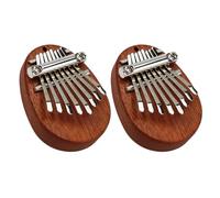 FRCOLOR Mini Piano à Pouce Bois Kalimba Tons pour Amateurs de Musique Instrument de Poche avec Cordon Parfait pour Adultes Débutants