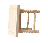 FRCOLOR Mini Table à Thé en Bois pour Maison de Poupée, Meubles de Mini-Maison, Modèle Miniature Carré, Décoration Intérieure, Accessoire pour Maison Miniature,