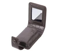FRCOLOR Mini Trousse à Maquillage avec Miroir Pochette De Rangement pour Rouges à Sac Cosmétique Compact pour Voyage Et Gris