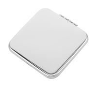 FRCOLOR Miroir de Maquillage Compact Acier Inoxydable Miroir Pliant avec Grossissement Portable et pour Voyage Vanity pour Hommes et Femmes