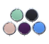 FRCOLOR Miroir De Maquillage Compact Pliable Double Face Miroir De Poche Portable avec Surface Haute Définition pour Sac À Main Accessoire Pratique pour Voyage Et Usage Quotidien