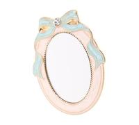 FRCOLOR Miroir de Maquillage Compact Portable avec Nœud Rétro Miroir de Poche Petit et pour Sac à Main Usage et Voyage Vanity Mirror for