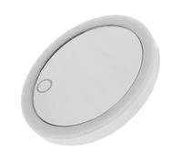 FRCOLOR Miroir de Maquillage LED Portable avec Triple Ventouse Miroir Lumineux Rechargeable Compact pour Voyage et Usage