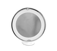 FRCOLOR Miroir De Maquillage Rond avec LED Et Grossissement Ventouse pour Fixation Facile Miroir Cosmétique Portable pour Salle De Bain Et Coiffeuse