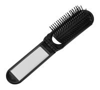 FRCOLOR Miroir de Voyage Pliable à Double Usage pour Brosse à Cheveux pour Femmes Et Hommes Mini Miroir Compact