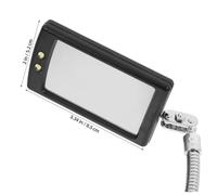 FRCOLOR Miroir Inspection Flexible avec LED pour Mécaniciens Outil Inspection Automobile Compact et Rotatif Miroir Éclairé pour Réparations et Maintenance Véhicule
