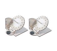 FRCOLOR Modèle de à Soi-Même Kit Éducatif pour Garçon et Filles Horloge Solaire en Bois Décoration Intérieure Apprentissage Scientifique DIY Lot de 2